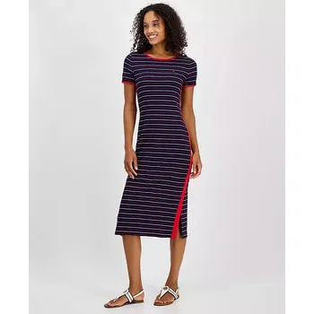 Dámské šaty Tommy Hilfiger dámské šaty Striped Short XL