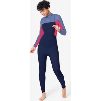 Neoprenový oblek ROXY Dámský neopren na surf se zipem na zádech 4/3 mm Prologue XL MODRÁ|RŮŽOVÁ