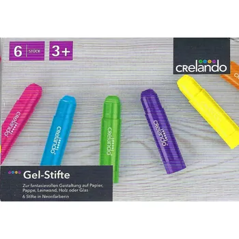 Kresba Gelové Pastelky Crelando 6 ks