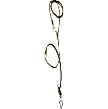 Vodítko pro psa Zubíček Vypouštěcí vodítko z ploché kůže - klešťová karabina Barva kůže: Přírodní