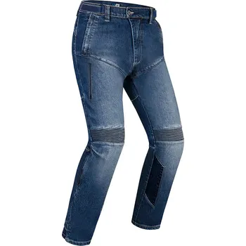 Moto kalhoty Kevlarové džíny PMJ Dust Jednovrstvé Modré 38