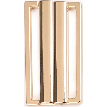 Kovová spona bezpečnostní na kabáty, bundy a kardigany, průvlek 50 mm, barva 1 zlatá klasik