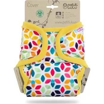 Plenkové kalhoty Květinové kostky - svrchní kalhotky s PUL kapsami pat