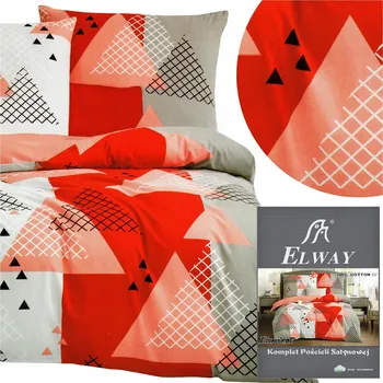 Povlečení Povlečení 160x200 3 dílů bavlněný satén 2x povlak na polštář 70x80 ELWAY komplet