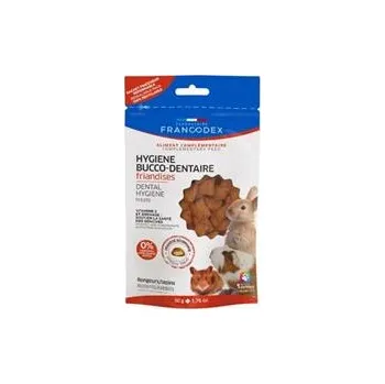 Krmivo pro hlodavce Francodex Pochoutka Dental pro hlodavce a králíky 50g