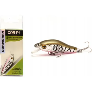 Umělá nástraha WOBLER CORMORAN COR F1 - METALICKÁ HNĚDÁ 3,5 cm