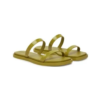 Pánské pantofle Calvin Klein Nazouváky Double Bar Slide - Jelly HW0HW02417 Zelená 36