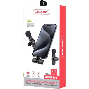 Mikrofon Kravatový bezdrátový mikrofon BT 2x - Lighting (Lightning konektor) - VEN-DENS