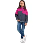 DÍVČÍ SOFTSHELLOVÁ BUNDA MALINOVÁ/ ŠEDÁ FM011 VELIKOSTI 134-164 Velikost: 140, Barva: Malinová