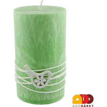 Svíčka Svíčka válec Eukalypt a máta 12,5 cm (Ručně vyrobená svíčka)