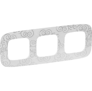 Trojrámeček Valena Allure chrom narcis Legrand 754343