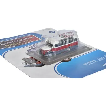 autíčko DeAgostini Steyr 380 Q 1:72 - Kultovní autobusy minulé éry časopis s modelem #50 Steyr 380Q - kovový model