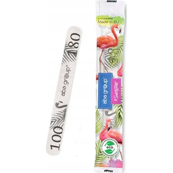 Pilník na nehty Aba Group Slim Plameňák rovný 100/180