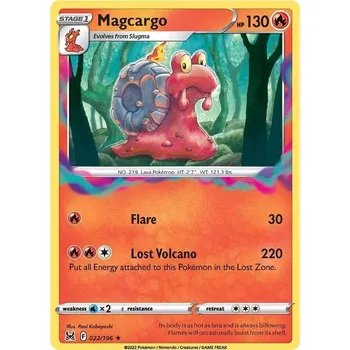 Karetní hra Magcargo 022/196 - Lost Origin Typ karty: Reverse Holo