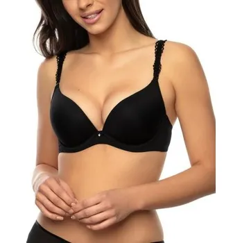 Podprsenka Dámská push-up podprsenka Viania 24458 černá černá 70C