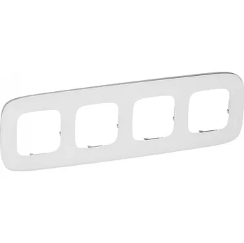 Čtyřrámeček Valena Allure sklo bílé Legrand 755544