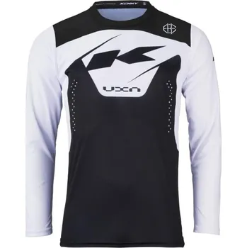cyklistický dres KENNY Cyklistický dres s dlouhým rukávem letní - ELITE 24 - černá/bílá L
