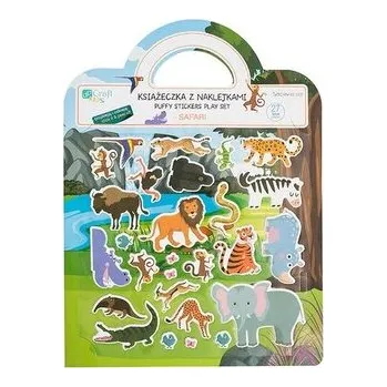 Cizojazyčná kniha Książeczka z naklejkami - Safari