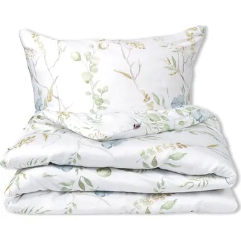 Povlečení Matex Bavlněné saténové povlečení Exclusive 140x200 + 70x90 cm - Modré květy