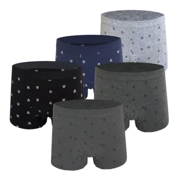 Boxerky FUSIDA Pánské bavlněné boxerky - MST(Balení/ 5ks) Barva: Mix barva, Velikost: M