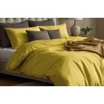 DARRÉ Bavlněné povlečení Jednobarevné perkálové - hořčicové Velikost: 140 x 200 + 70 x 90
