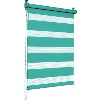 Prostěradlo Roleta den a noc – barva: tyrkysová, rozměry: 70 cm x 210 cm