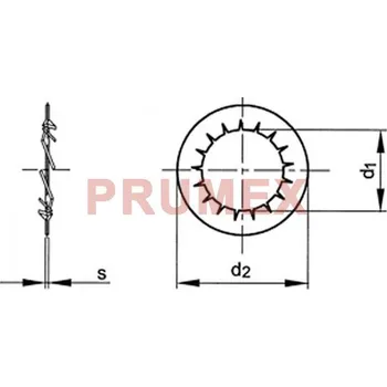 Matice Podložka vějířová vnitřní DIN 6798I M16 / 17,0