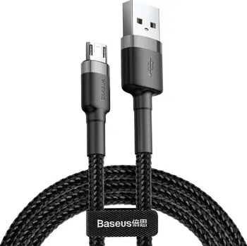 Datový kabel Baseus Cafule USB-A - Micro-USB kabel 05 m šedá-černá (CAMKLF-AG1)