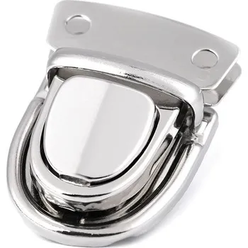 Sada zapínání na tašku 30x40 mm, barva 1 nikl