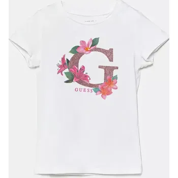 Chlapecké tričko Dětské tričko Guess bílá barva, K5GI08 K6YW4 K5GI08.K6YW4.PPYA 00X, vel. 118-122