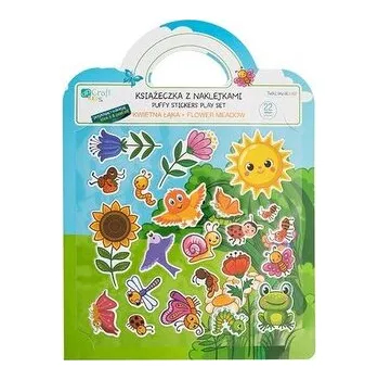 Cizojazyčná kniha Książeczka z naklejkami - Kwietna łąka