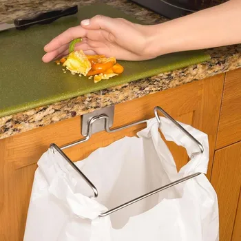 Odpadkový koš Nerezový držák na odpadkové pytle