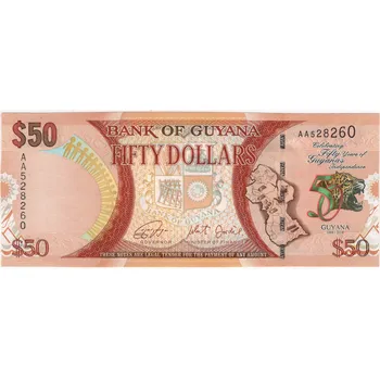 GUYANA. 50 dollars 2016. Pi. 41.