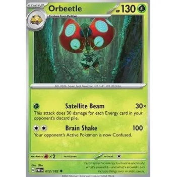 Sběratelská karetní hra Pokémon PAR 012/182 Orbeetle - Paradox Rift Stav: Near Mint, Verze: REVERSE HOLO