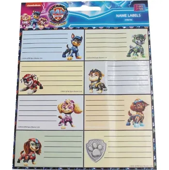 Giovas Jmenovky na sešity TLAPKOVÁ PATROLA