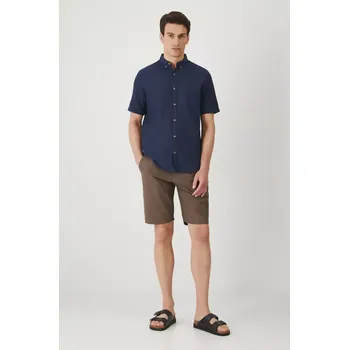 Pánské oblečení Lněné kraťasy Medicine RS25.SZM072 hnědá 84M, vel. XXL