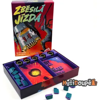 Příslušenství k deskovým hrám Myší Doupě Zběsilá jízda - Insert + žetony