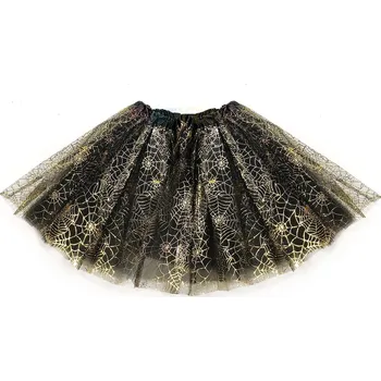 Karnevalový doplněk TUTU sukně se zlatou pavučinou 40 cm