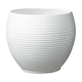 Květináč Keramický květináč Manacor matný 20 cm bílý