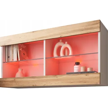 Knihovna Skříňka bílá, dub wotan matný 50 x 100 x 29,5 cm Komodee