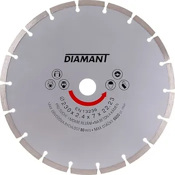 Řezný kotouč Diamantový řezný kotouč, ø 230 × 3 × 22,23 mm, 6600 ot./min 21123