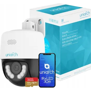 IP kamera Otočná IP kamera 3MP s detekcí a IR LED přísvitem 30m Uniarch