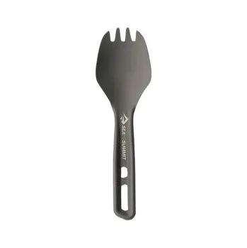 kempingový příbor Sea to Summit Frontier UL Spork - Short Handle Aluminium Hard Anodised Grey šedá