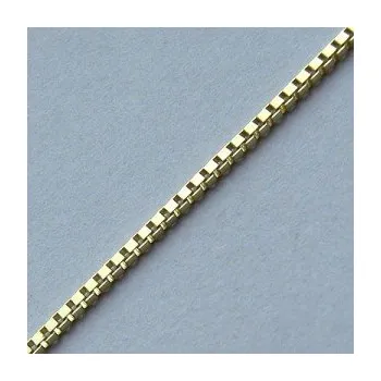 Řetízek Zlatý řetízek kostičky - žluté zlato