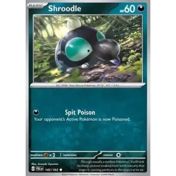 Sběratelská karetní hra Pokémon PAL 145/193 Shroodle - Paldea Evolved Stav: Near Mint, Verze: REVERSE HOLO