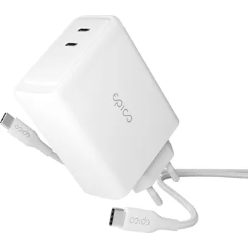 Epico 100W GaN síťová nabíječka s 2m USB-C kab. 9915101100185