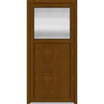 Solid Elements Vedlejší vchodové dveře Premium Easy, 90 P, rozměr vč. zárubně: 980 × 1980 mm, plast, pravé, dub zlatý, prosklené W1DRBCZTK2.0035