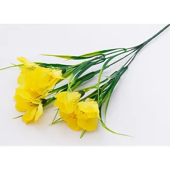 umělá květina Svazek umělých květin ALSTROMERIE žlutý