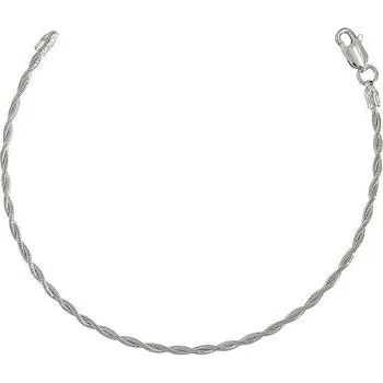 Náramek Stříbrný náramek hádek splétaný délka náramku 17cm