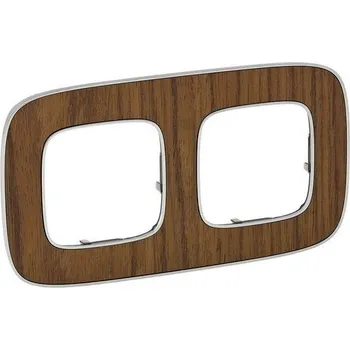 Dvojrámeček Valena Allure ořech Legrand 754462